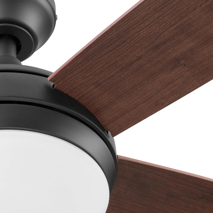 52 in. Indoor 5 Blades Bronze Remote Control Fan, Contemporary Ceiling Fan with Light, Dimmable Recessed Ceiling Fan LED Light Frosted Fixture-15-ErisView