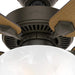52 in. Indoor Bronze Ceiling Fan, LED Traditional Ceiling Fan with Bright Light, Pull Chains, Reversible Fan for Summer Winter, Hugger Ceiling Fans-2-ErisView