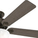 52 in. Indoor Bronze Ceiling Fan, LED Traditional Ceiling Fan with Bright Light, Pull Chains, Reversible Fan for Summer Winter, Hugger Ceiling Fans-4-ErisView