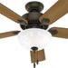 52 in. Indoor Bronze Ceiling Fan, LED Traditional Ceiling Fan with Bright Light, Pull Chains, Reversible Fan for Summer Winter, Hugger Ceiling Fans-7-ErisView