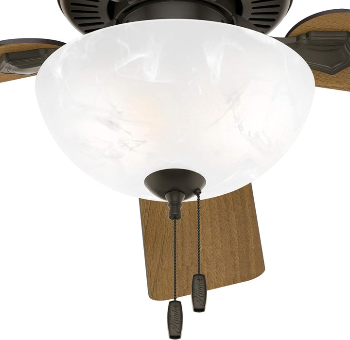 52 in. Indoor Bronze Ceiling Fan, LED Traditional Ceiling Fan with Bright Light, Pull Chains, Reversible Fan for Summer Winter, Hugger Ceiling Fans-8-ErisView