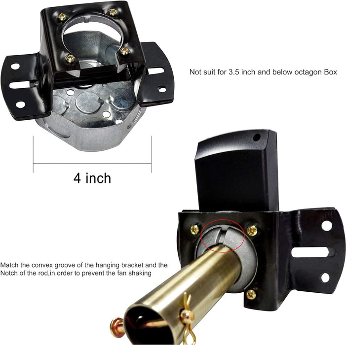52 in. Indoor Bronze Ceiling Fan Light Fixture with Remote Switch for Bedroom Living Room Dining Room, 5 Blade Ceiling Fan-5-ErisView