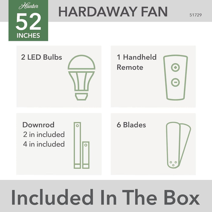 52 in. Indoor Bronze Ceiling Fan with Bright LED Light Kit, Remote Control, Reversible Ceiling Fan, Hugger Ceiling Fans-7-ErisView