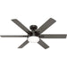 52 in. Indoor Bronze Ceiling Fan with Bright LED Light Kit, Remote Control, Reversible Ceiling Fan, Hugger Ceiling Fans-1-ErisView