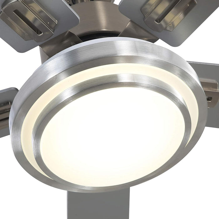 52 in. Indoor Ceiling Fan Light Fixture with Remote and Switch, LED Brushed Nickel Ceiling Fan for Bedroom Living Room Fan Dining Room-4-ErisView