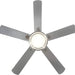 52 in. Indoor Ceiling Fan Light Fixture with Remote and Switch, LED Brushed Nickel Ceiling Fan for Bedroom Living Room Fan Dining Room-9-ErisView