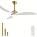 52 in. Indoor Ceiling Fan with LED Light Wood Reversible Blades Remote Control for Living Room Bedroom Dining Room Kitchen-ErisView