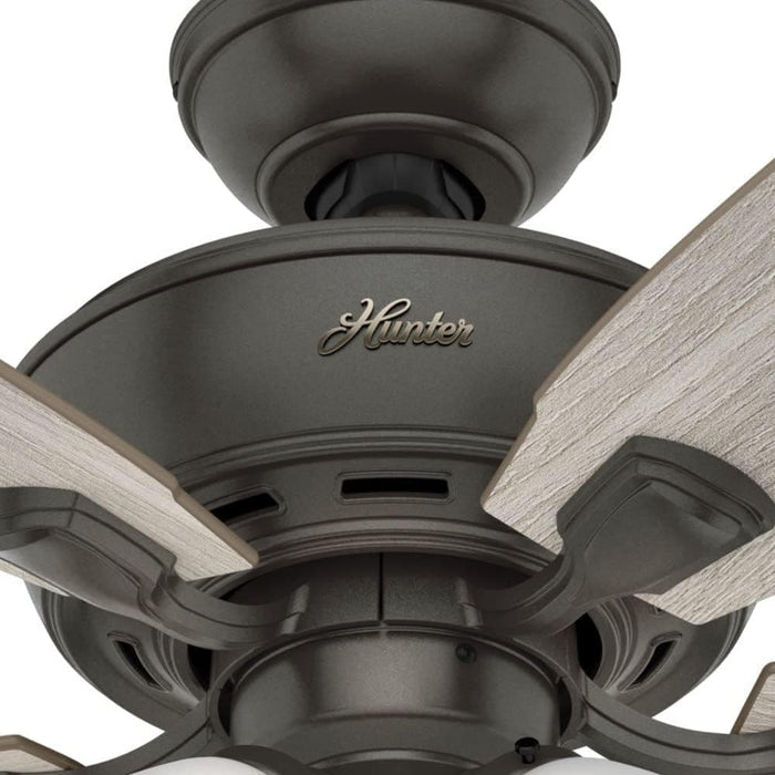 52 in. Indoor Ceiling Fan with LED Light and Pull Chain Control, Brushed Nickel Ceiling Fan, Hugger Ceiling Fans-5-ErisView
