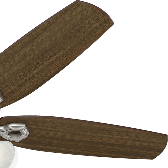 52 in. Indoor Ceiling Fan with Pull Chain Control, Brushed Nickel Ceiling Fan, Hugger Ceiling Fans-10-ErisView