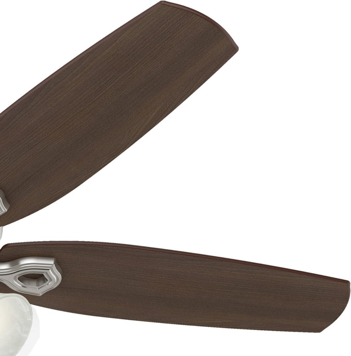 52 in. Indoor Ceiling Fan with Pull Chain Control, Brushed Nickel Ceiling Fan, Hugger Ceiling Fans-9-ErisView
