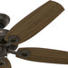 52 in. Indoor Ceiling Fan with Pull Chain Control, Metal Blade Fan, Bronze Ceiling Fan, Hugger Ceiling Fans-10-ErisView