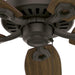 52 in. Indoor Ceiling Fan with Pull Chain Control, Metal Blade Fan, Bronze Ceiling Fan, Hugger Ceiling Fans-6-ErisView