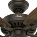 52 in. Indoor Ceiling Fan with Pull Chain Control, Metal Blade Fan, Bronze Ceiling Fan, Hugger Ceiling Fans-8-ErisView