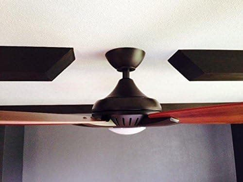 52 in. Indoor Ceiling Fan with Recessed Ceiling Fan LED Dimmable Light In Oil Rubbed Bronze Ceiling Fan-2-ErisView