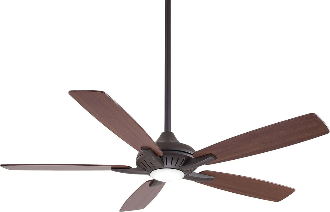 52 in. Indoor Ceiling Fan with Recessed Ceiling Fan LED Dimmable Light In Oil Rubbed Bronze Ceiling Fan-5-ErisView