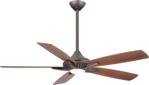 52 in. Indoor Ceiling Fan with Recessed Ceiling Fan LED Dimmable Light In Oil Rubbed Bronze Ceiling Fan-1-ErisView