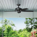 52 in. Indoor Ceiling Fans without Lights, Matte Black Outdoor Fan, Exterior Ceiling Fans-3-ErisView