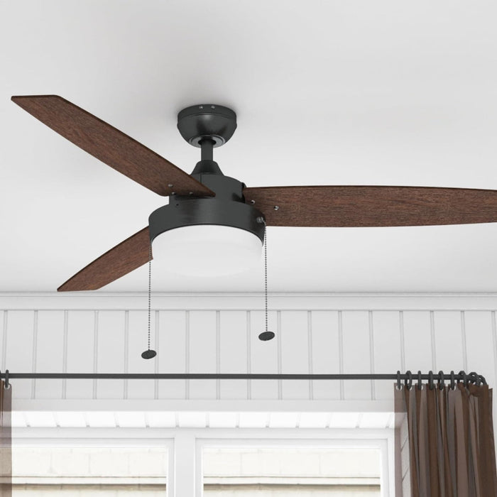 52 in. Indoor Contemporary Ceiling Fan with Light Pull Chain, Modern Fan with Light, Reversible Fan for Summer Winter-13-ErisView