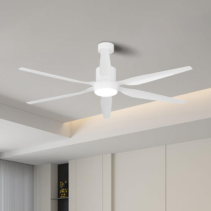 52 in. Indoor Flush Mount Ceiling Fans with Lights, Black Walnut Remote Control Fan, Modern Farmhouse Low Profile Reversible Ceiling Fan Summer Winter-9-ErisView