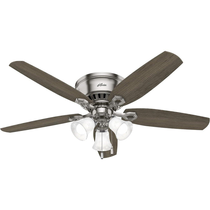52 in. Indoor LED Ceiling Fan with Pull Chains, Brushed Nickel Ceiling Fan, Traditional Ceiling Fan with Bright Light, Fast Ceiling Fan Summer Winter -10-ErisView