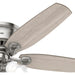 52 in. Indoor LED Ceiling Fan with Pull Chains, Brushed Nickel Ceiling Fan, Traditional Ceiling Fan with Bright Light, Fast Ceiling Fan Summer Winter -12-ErisView