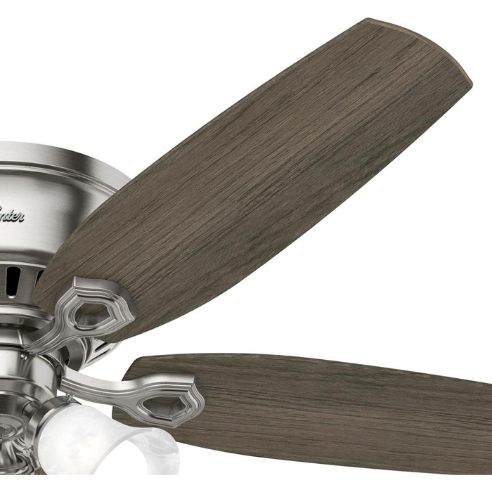 52 in. Indoor LED Ceiling Fan with Pull Chains, Brushed Nickel Ceiling Fan, Traditional Ceiling Fan with Bright Light, Fast Ceiling Fan Summer Winter -13-ErisView