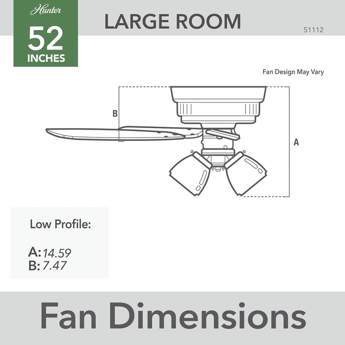 52 in. Indoor LED Ceiling Fan with Pull Chains, Brushed Nickel Ceiling Fan, Traditional Ceiling Fan with Bright Light, Fast Ceiling Fan Summer Winter -5-ErisView
