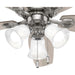 52 in. Indoor LED Ceiling Fan with Pull Chains, Brushed Nickel Ceiling Fan, Traditional Ceiling Fan with Bright Light, Fast Ceiling Fan Summer Winter -6-ErisView