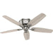 52 in. Indoor LED Ceiling Fan with Pull Chains, Brushed Nickel Ceiling Fan, Traditional Ceiling Fan with Bright Light, Fast Ceiling Fan Summer Winter -9-ErisView