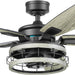 52 in. Indoor LED Industrial Looking Ceiling Fan with Light and Remote Control, Matte Black Reversible Ceiling Fan-10-ErisView