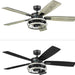 52 in. Indoor LED Industrial Looking Ceiling Fan with Light and Remote Control, Matte Black Reversible Ceiling Fan-9-ErisView
