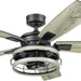 52 in. Indoor LED Industrial Looking Ceiling Fan with Light and Remote Control, Matte Black Reversible Ceiling Fan-1-ErisView