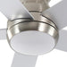 52 in. Indoor Low Profile Brushed Nickel Ceiling Fan for Bedroom Living Room Dining Room, Good Ceiling Fans, 5 Blade Ceiling Fan-8-ErisView