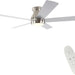 52 in. Indoor Low Profile Brushed Nickel Ceiling Fan for Bedroom Living Room Dining Room, Good Ceiling Fans, 5 Blade Ceiling Fan-1-ErisView