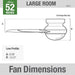 52 in. Indoor Low Profile Ceiling Fan and Light, White Ceiling Fan, Hugger Ceiling Fan with Light-6-ErisView