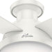 52 in. Indoor Low Profile Ceiling Fan and Light, White Ceiling Fan, Hugger Ceiling Fan with Light-9-ErisView