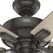 52 in. Indoor Noble Bronze Ceiling Fan with Remote Control, Dimmable Ceiling Fan and Light, Hugger Ceiling Fans-10-ErisView