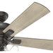 52 in. Indoor Noble Bronze Ceiling Fan with Remote Control, Dimmable Ceiling Fan and Light, Hugger Ceiling Fans-6-ErisView