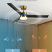 52 in. Indoor Outdoor Black Modern Ceiling Fan and Remote, Reversible Quiet Ceiling Fan for Bedroom, Outdoor Patio Ceiling Fans-14-ErisView