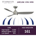 52 in. Indoor Outdoor Ceiling Fans with LED Light Kit, Brushed Nickel Ceiling Fan, Gray Ceiling Fan-14-ErisView