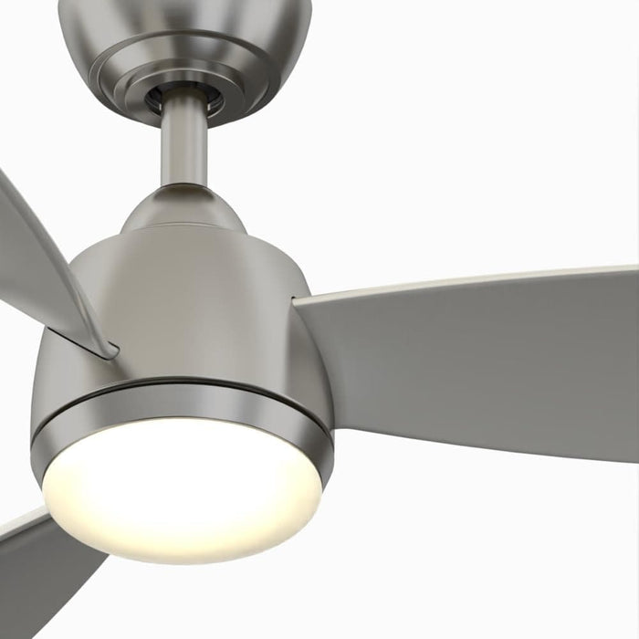 52 in. Indoor Outdoor Ceiling Fans with LED Light Kit, Brushed Nickel Ceiling Fan, Gray Ceiling Fan-3-ErisView