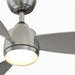 52 in. Indoor Outdoor Ceiling Fans with LED Light Kit, Brushed Nickel Ceiling Fan, Gray Ceiling Fan-3-ErisView