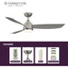 52 in. Indoor Outdoor Ceiling Fans with LED Light Kit, Brushed Nickel Ceiling Fan, Gray Ceiling Fan-6-ErisView