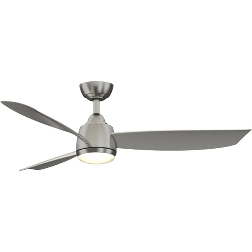 52 in. Indoor Outdoor Ceiling Fans with LED Light Kit, Brushed Nickel Ceiling Fan, Gray Ceiling Fan-1-ErisView