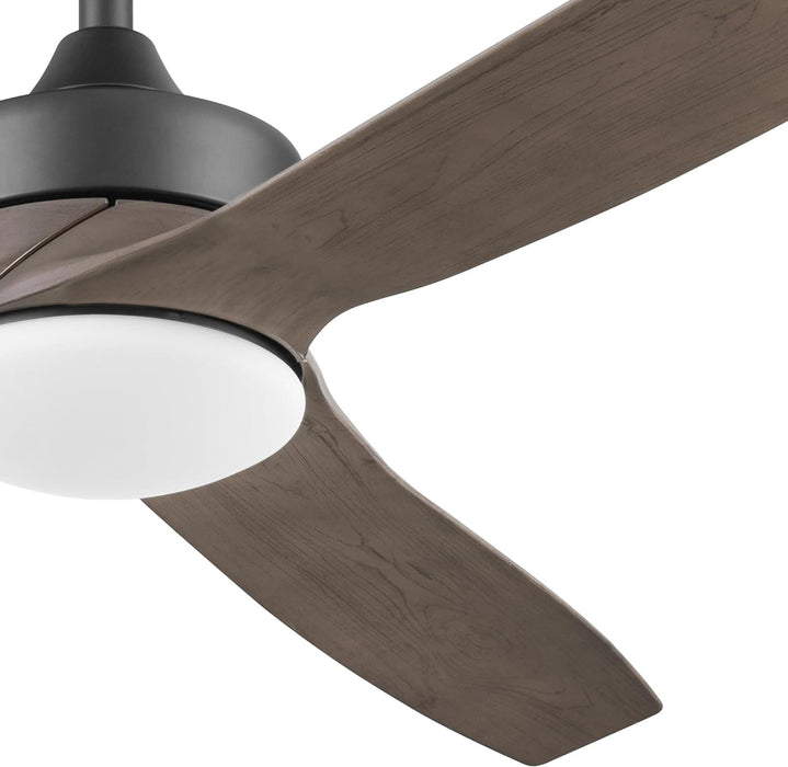 52 in. Indoor Outdoor Ceiling Fans with LED Light Remote, Brown Reversible Black Outdoor Fan, Exterior Fans-10-ErisView