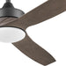 52 in. Indoor Outdoor Ceiling Fans with LED Light Remote, Brown Reversible Black Outdoor Fan, Exterior Fans-10-ErisView