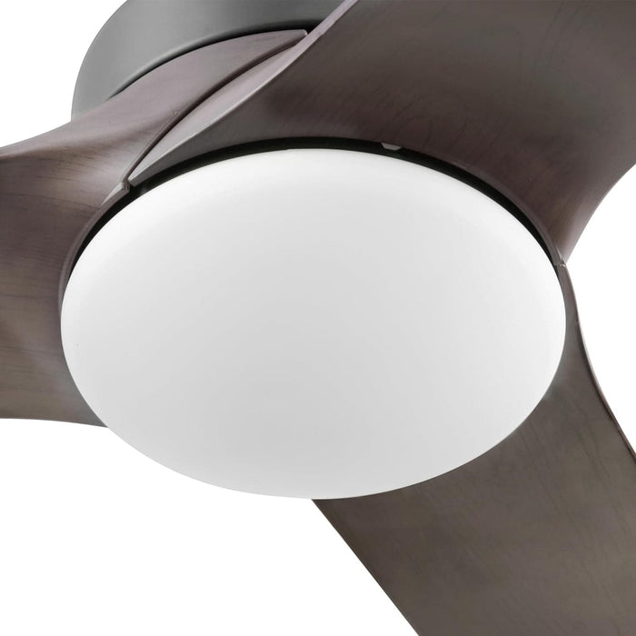 52 in. Indoor Outdoor Ceiling Fans with LED Light Remote, Brown Reversible Black Outdoor Fan, Exterior Fans-11-ErisView