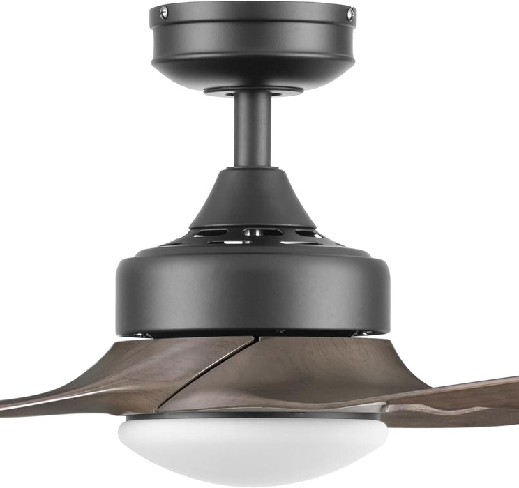 52 in. Indoor Outdoor Ceiling Fans with LED Light Remote, Brown Reversible Black Outdoor Fan, Exterior Fans-12-ErisView