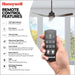 52 in. Indoor Outdoor Ceiling Fans with LED Light Remote, Brown Reversible Black Outdoor Fan, Exterior Fans-4-ErisView