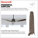 52 in. Indoor Outdoor Ceiling Fans with LED Light Remote, Brown Reversible Black Outdoor Fan, Exterior Fans-5-ErisView